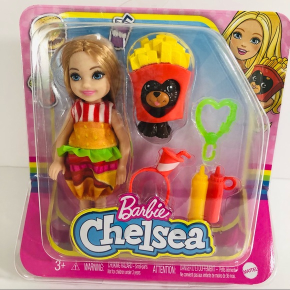 Barbie Chelsea Doll in Dress Up Costumes with Pets Bundle Set of 3 New - Picture 3 of 4